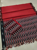 Pure  ikkat Cotton Unstitched Suit With Dupatta