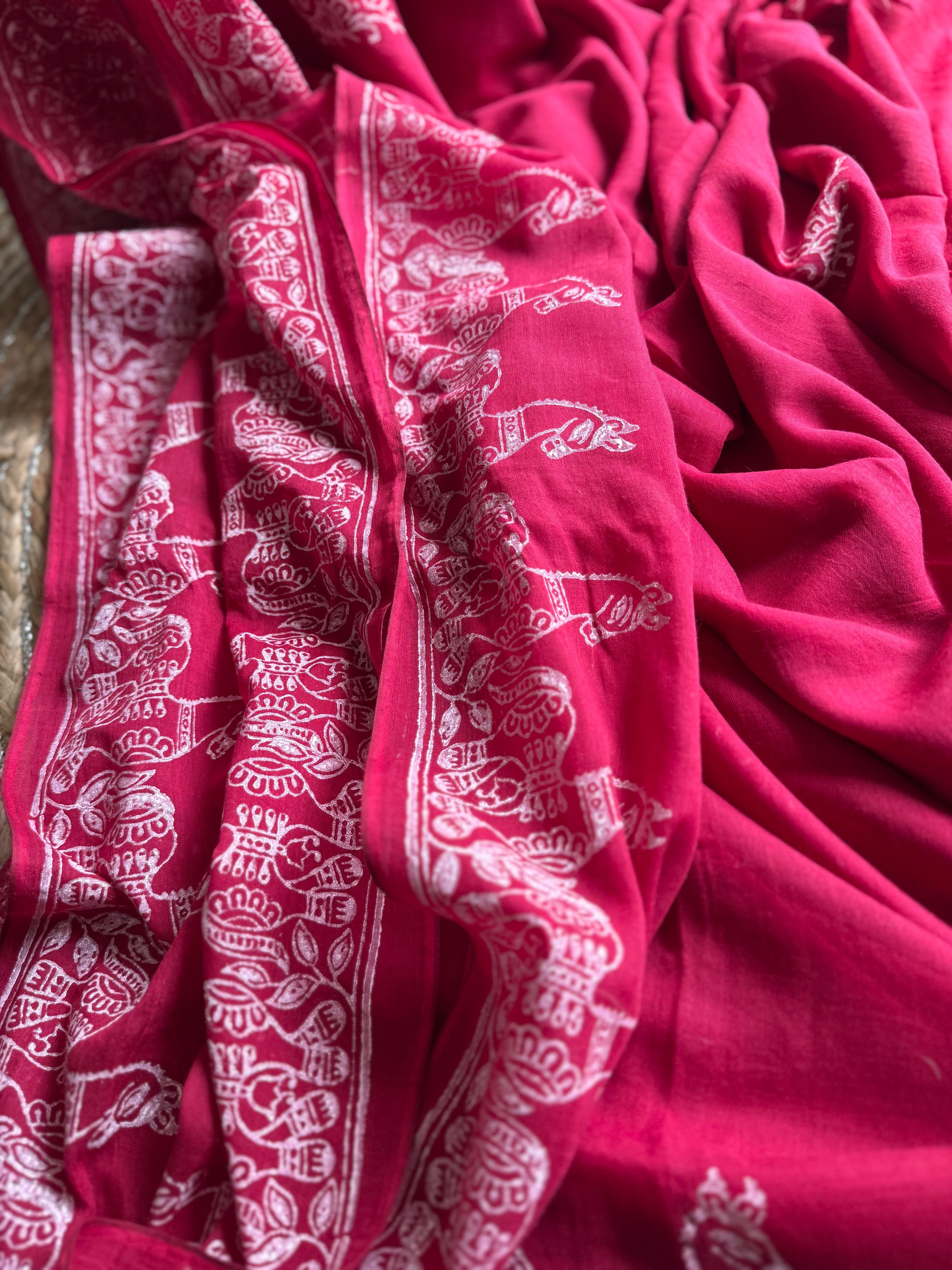 Beautiful Cotton Mulmul  Saree