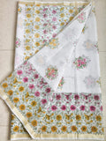 Beautiful kota cotton hand brush print work saree