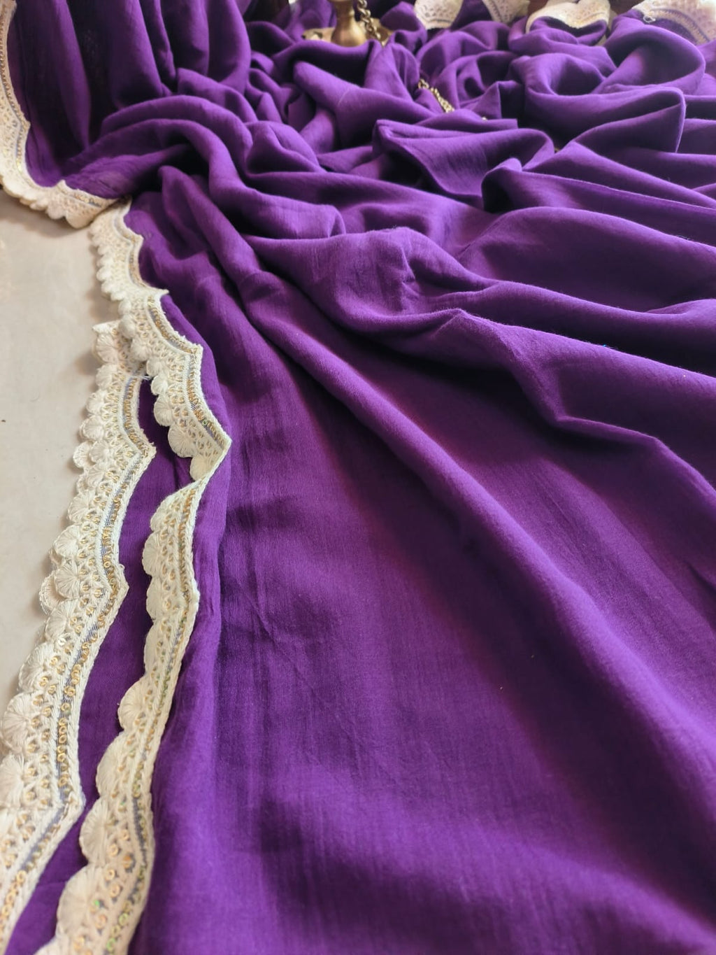 Beautiful Cotton Mulmul  Saree