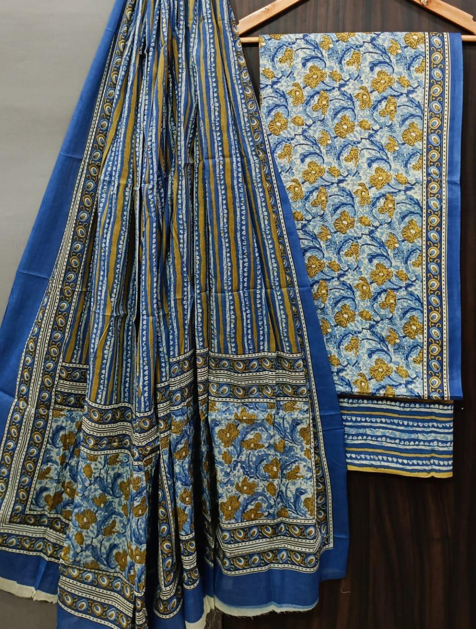Buy Pure Cotton Suits With Cotton Dupatta Online in India  thecotlin