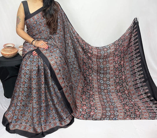 Pure Modal Silk Saree with blouse