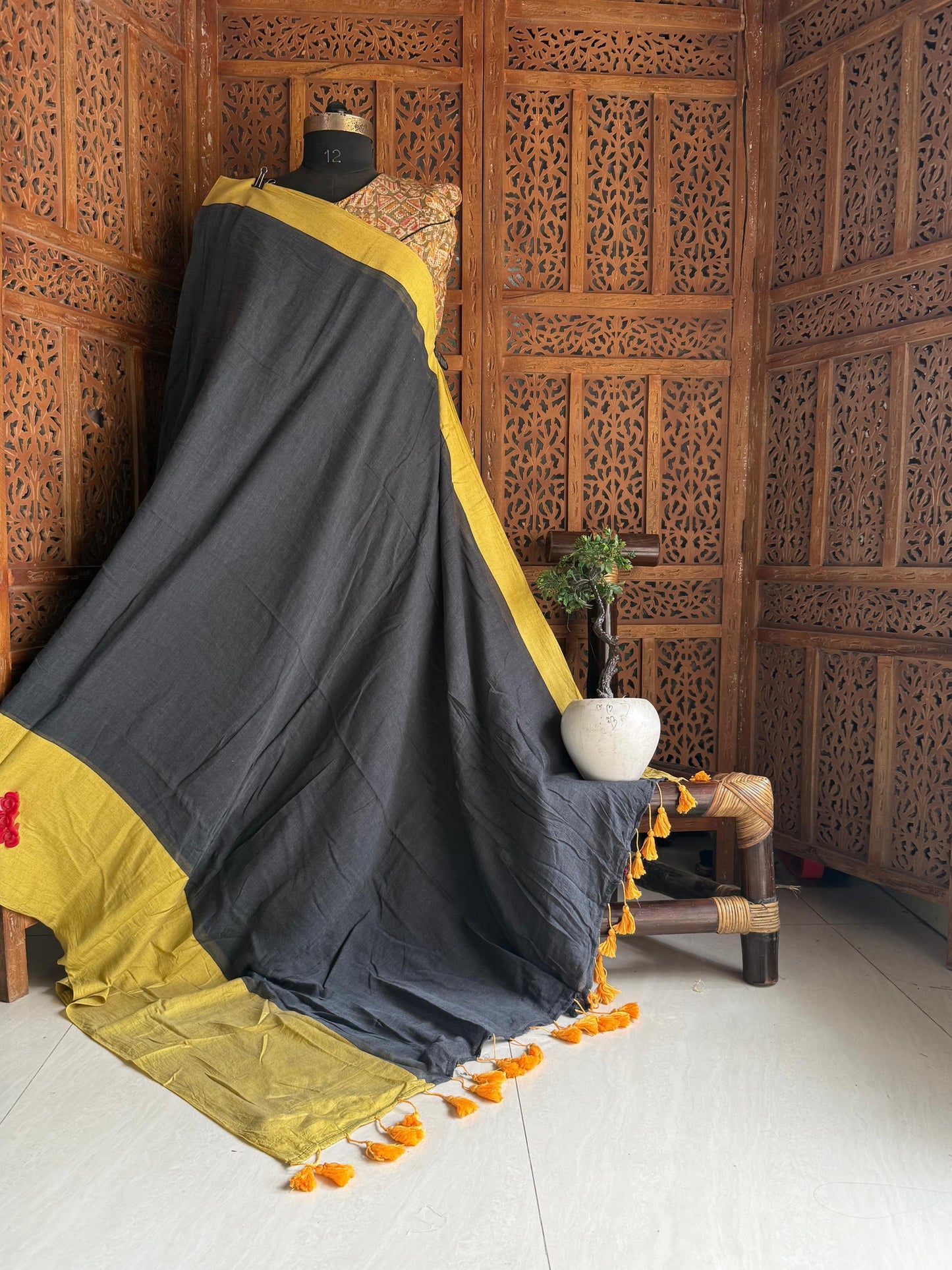 Beautiful Cotton Mulmul  Saree