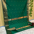 Maheshwari Cotton Silk Zari Work Saree With Blouse