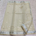 kota cotton kacha gota patti work saree