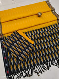 Pure  ikkat Cotton Unstitched Suit With Dupatta