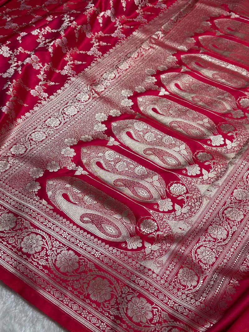 Banarasi Pure katan mashru silk saree With Blouse