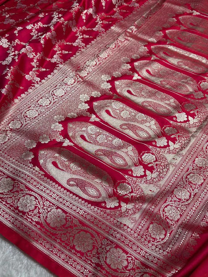 Banarasi Pure katan mashru silk saree With Blouse