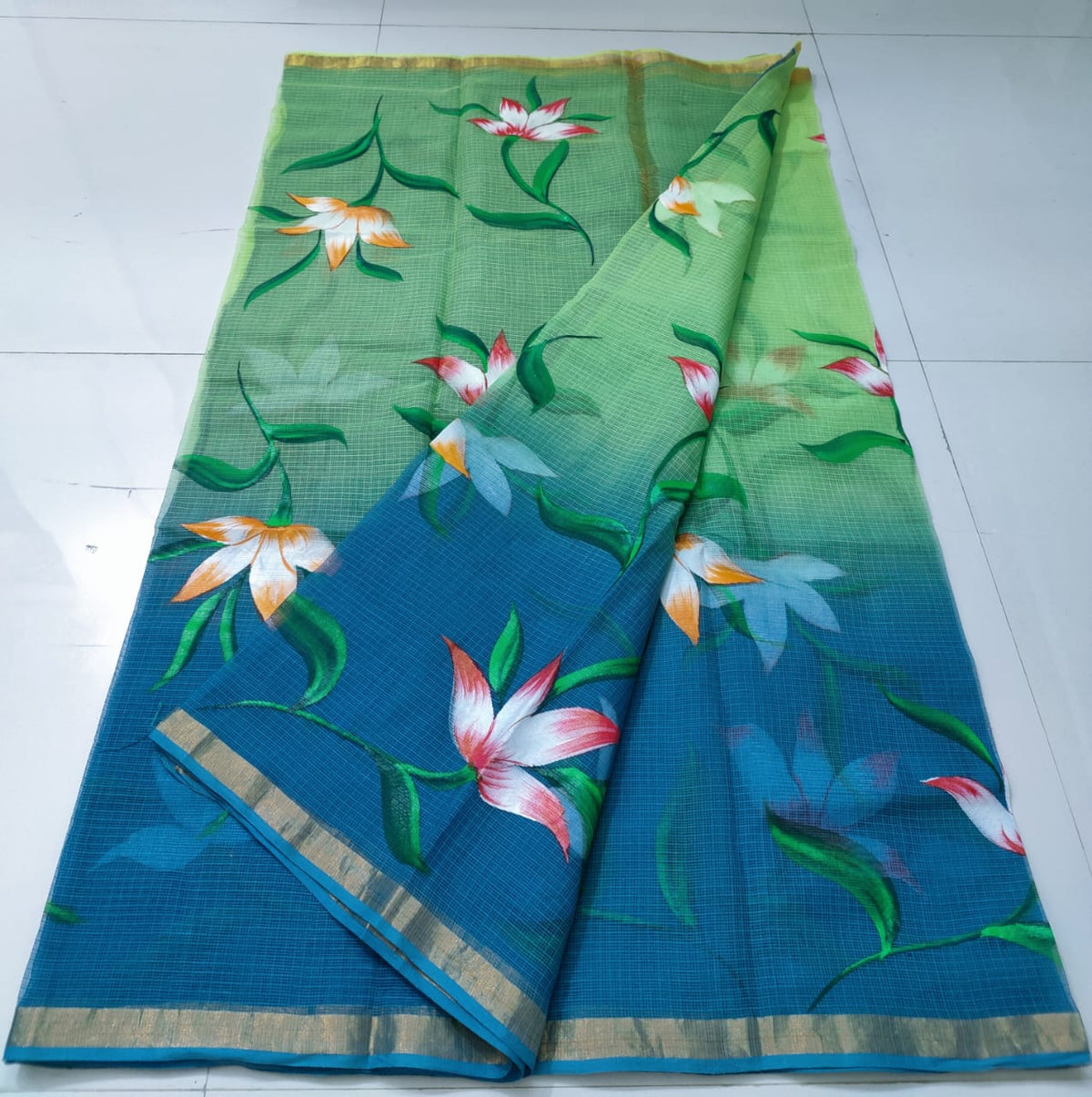 Pure Kota-Doria Saree with Blouse
