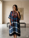 Pure Modal Silk Handblock Printed Kaftans Stitched suit