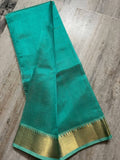 Pure Cotton Silk Mangalagiri Saree With  Blouse