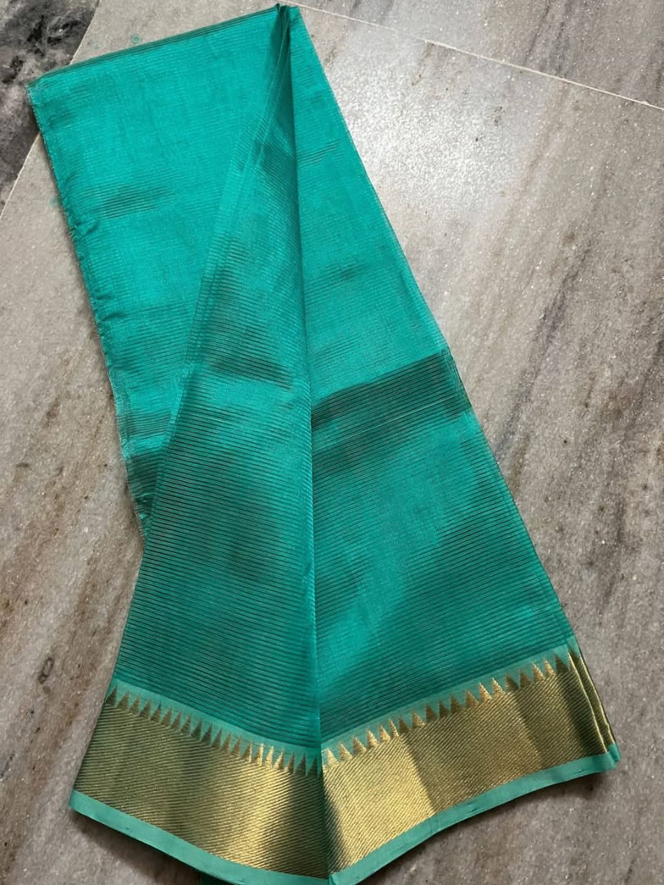 Pure Cotton Silk Mangalagiri Saree With  Blouse