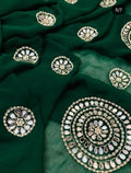 Pure Chiffon Saree with Elegant Gota Patti Work