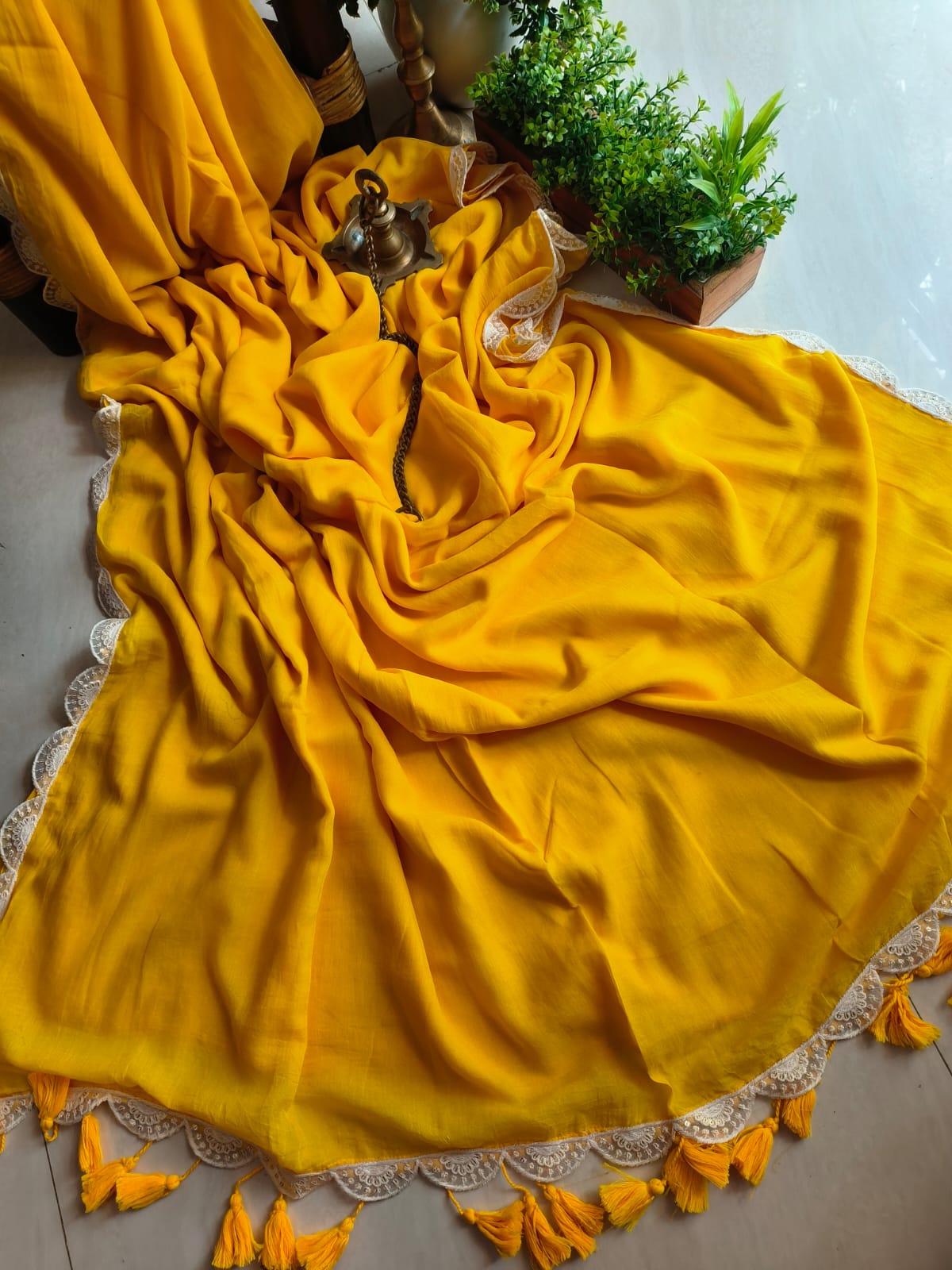 Beautiful Cotton Mulmul  Saree