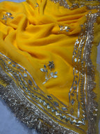 Beautiful Georgette Gota  Patti  Work Saree