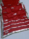 Beautiful Georgette Gota  Patti  Work Saree
