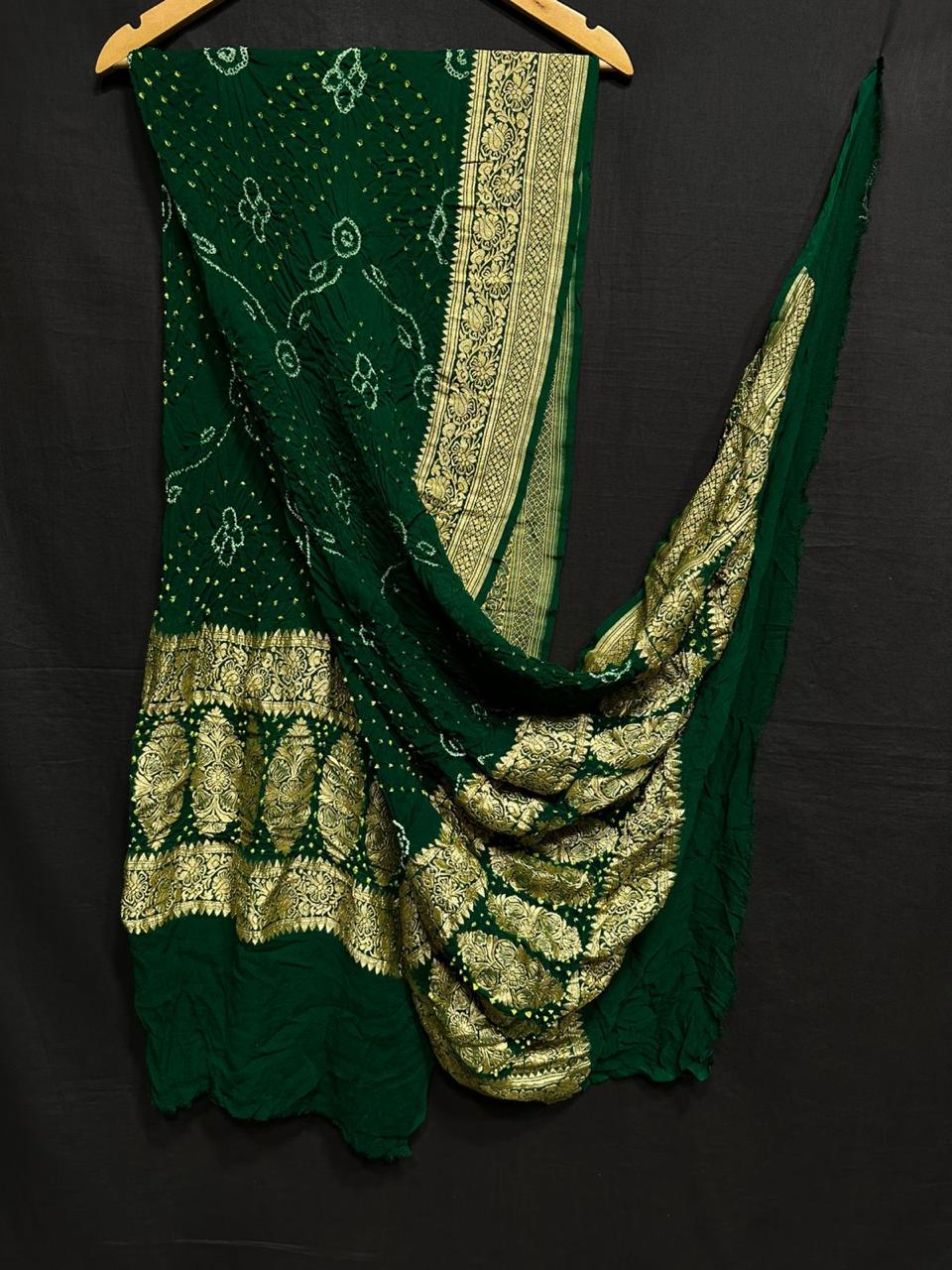 Pure Modal Silk  Bandhaj  Print   Dupatta