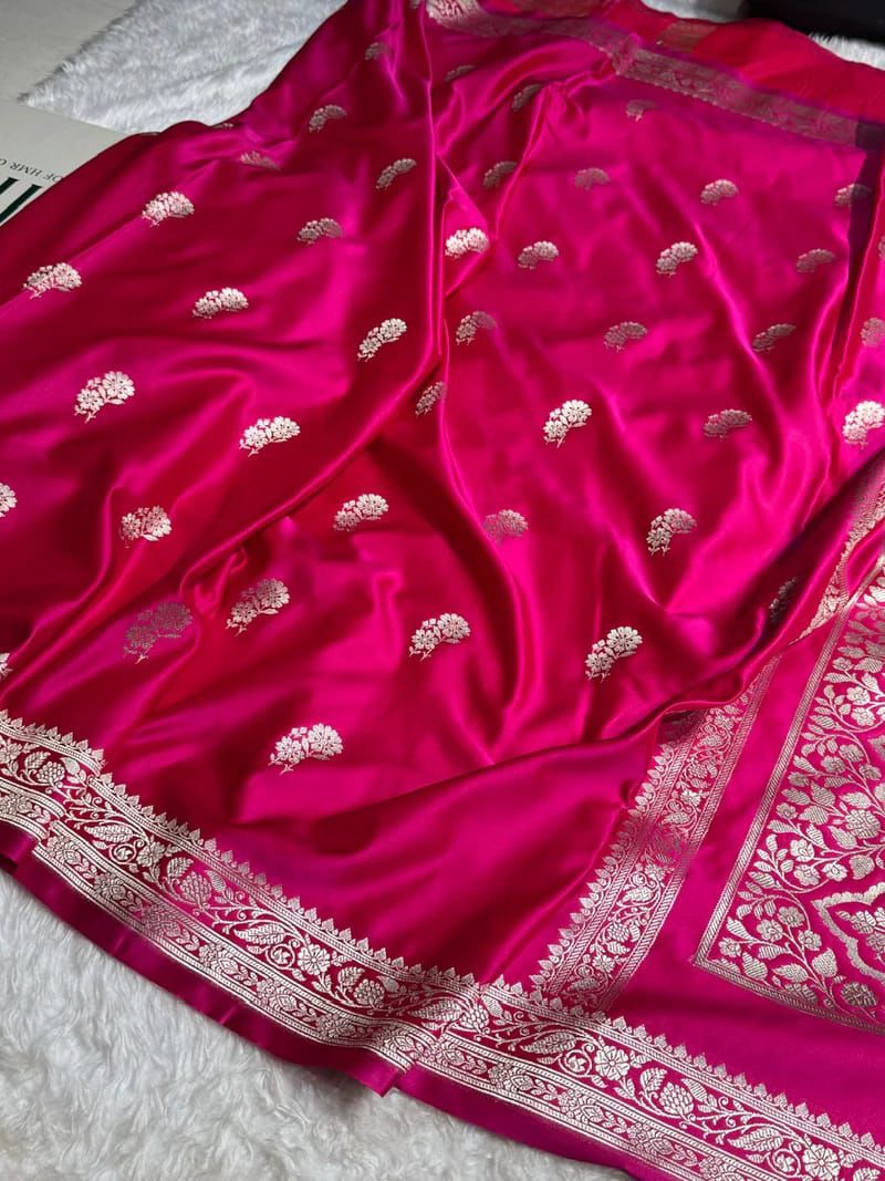 Banarasi katan mashru silk saree