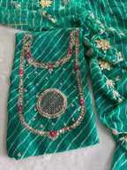 Designer Georgette Suit Set with Gota Patti Work