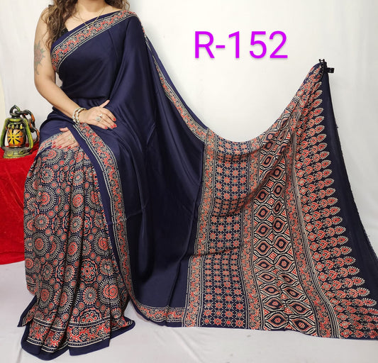 Pure Modal Silk Saree with blouse