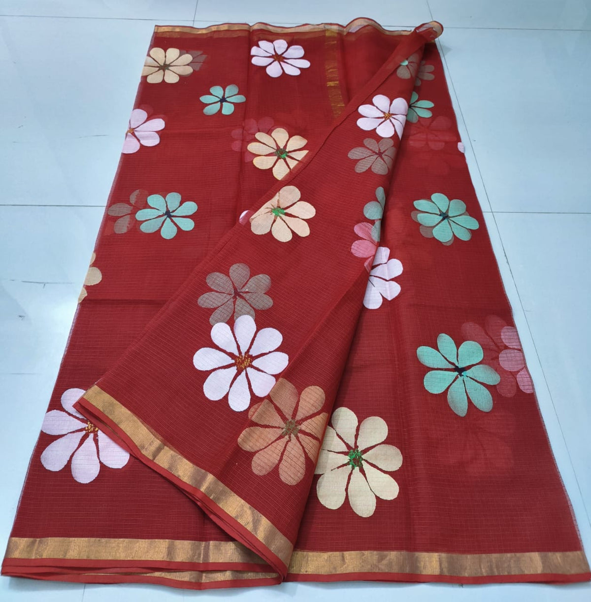 Pure Kota-Doria Saree with Blouse
