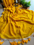 Beautiful Cotton Mulmul  Saree