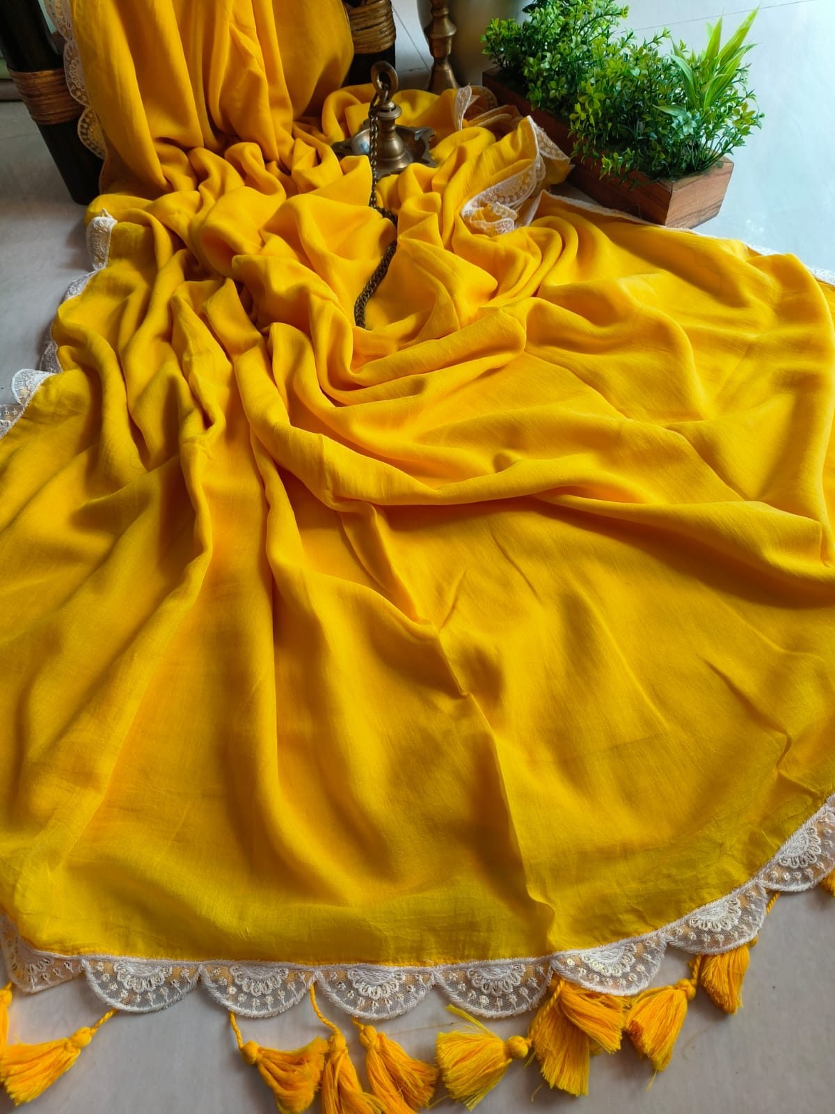 Beautiful Cotton Mulmul  Saree
