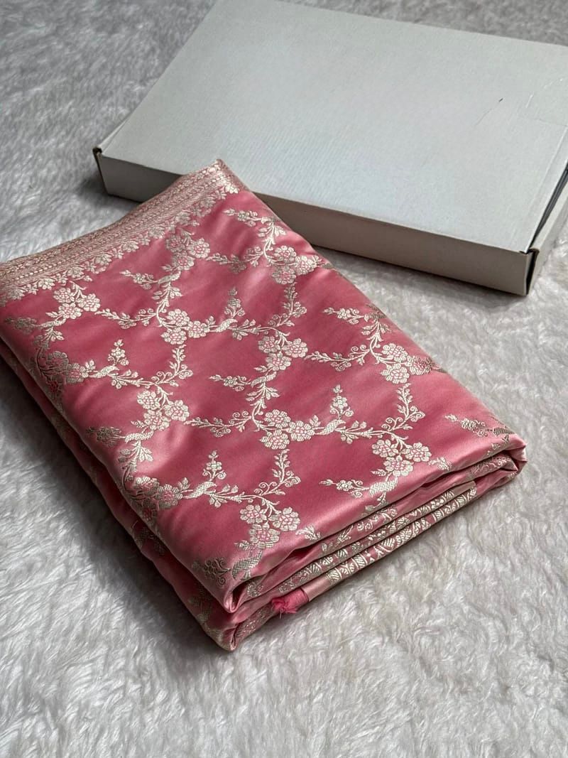 Banarasi Pure katan mashru silk saree With Blouse