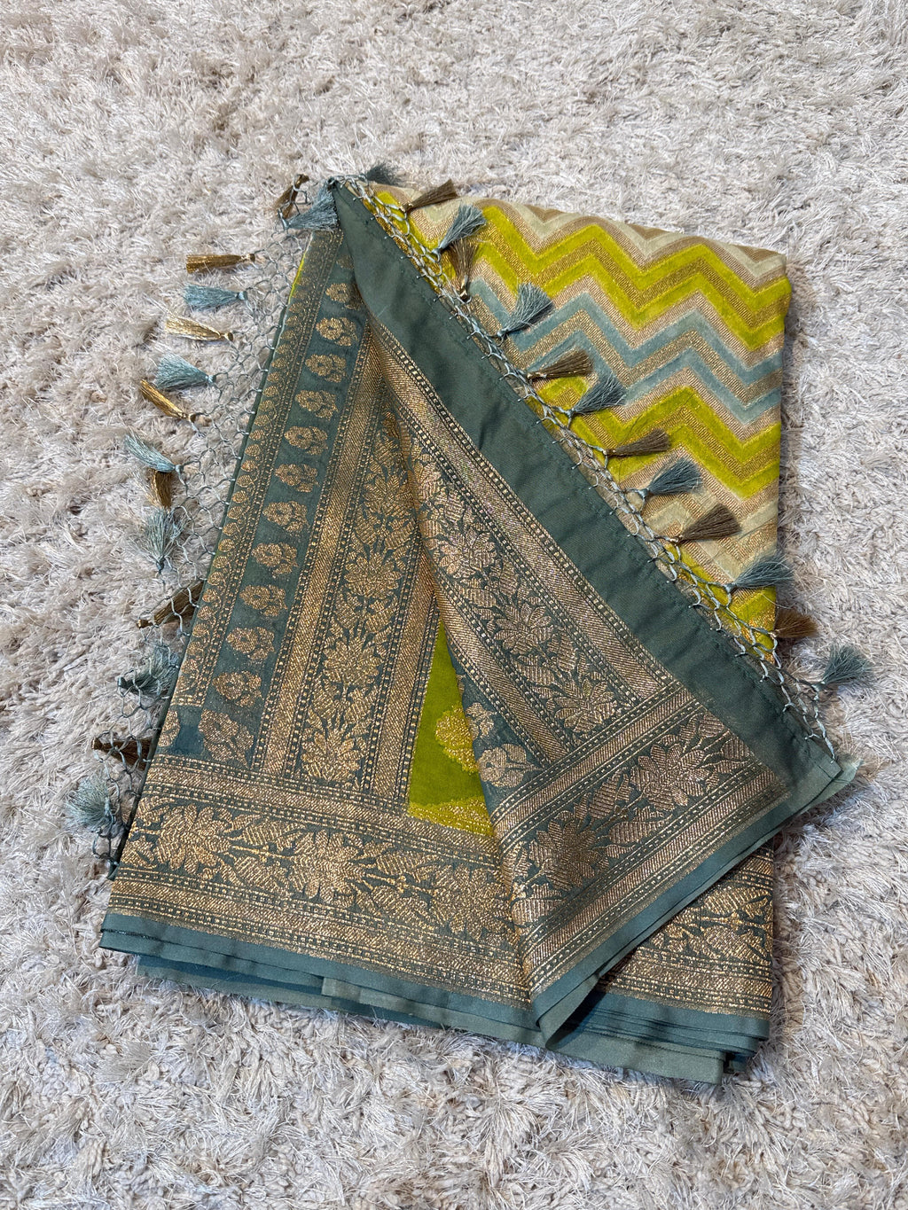 Banarasi Semi Khaddi Katan Georgette Soft Silk Saree