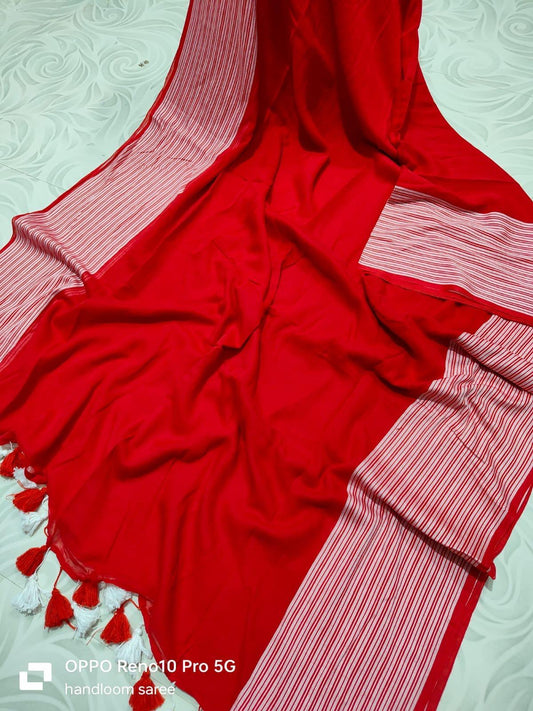 Beautiful Cotton Mulmul  Saree