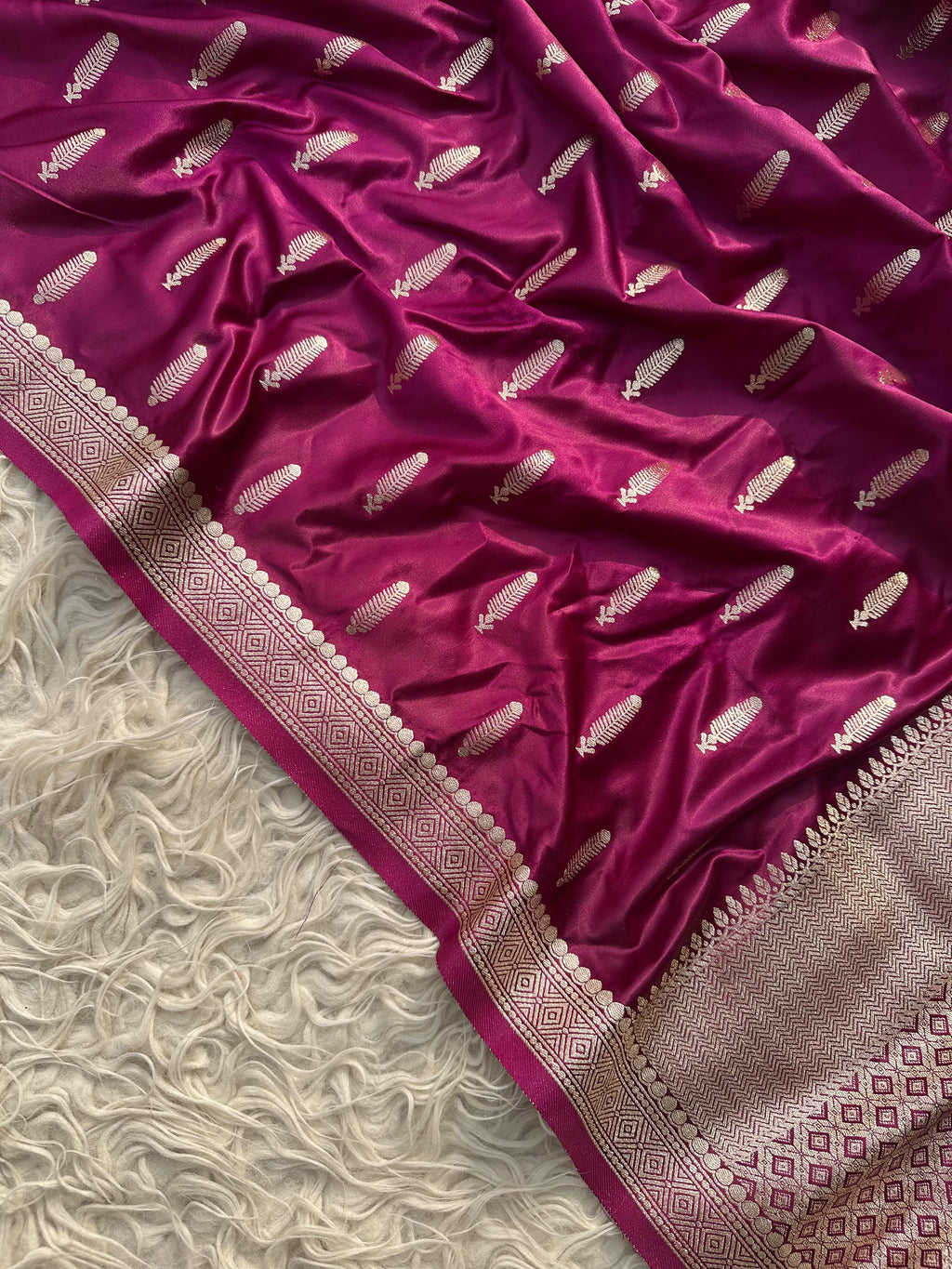 Banarasi katan mashru silk saree