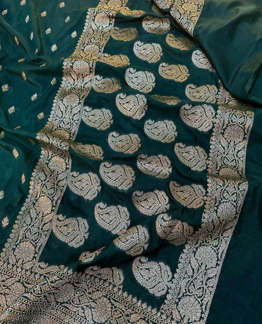 Banarasi  Semi  Warm Silk Soft Saree