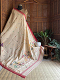 Pure Cotton needle work jamdani Saree