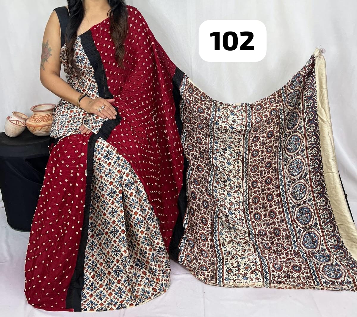 Pure Modal Silk Saree with blouse