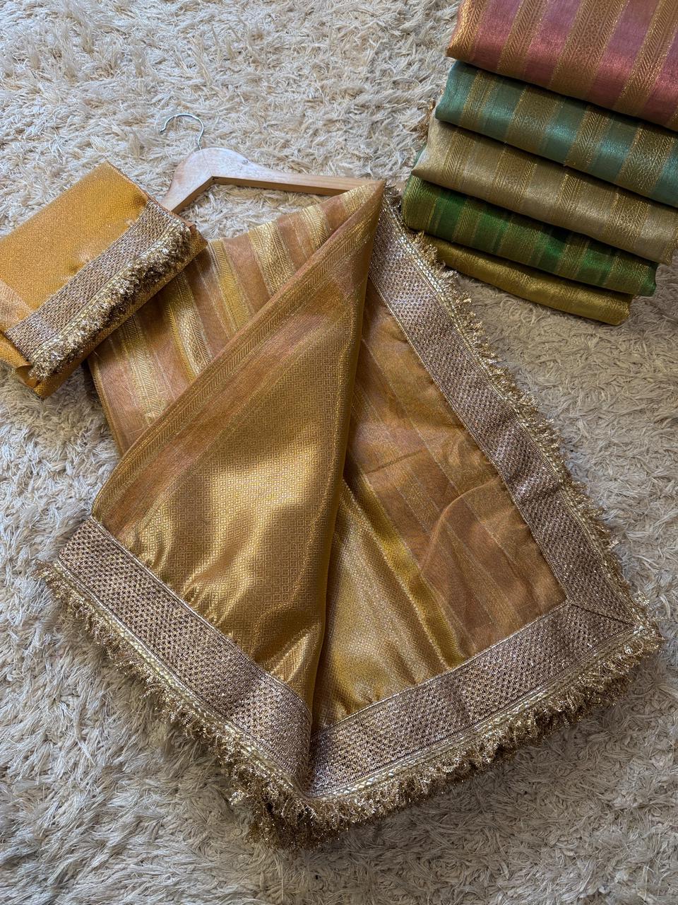 Banarasi Tissue Silk Saree With Blouse