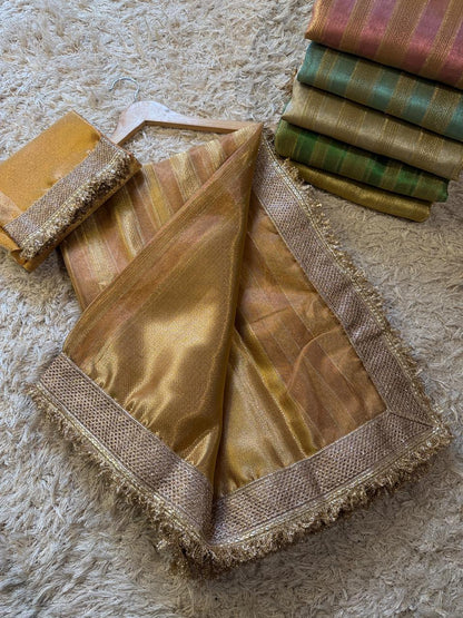Banarasi Tissue Silk Saree With Blouse
