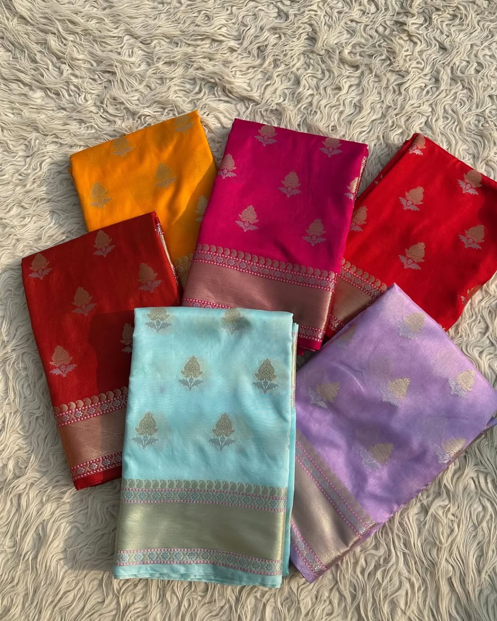 Banarasi Semi Khaddi Katan Georgette   Saree