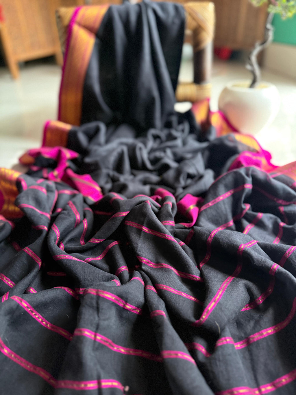 Beautiful Cotton Mulmul  Saree