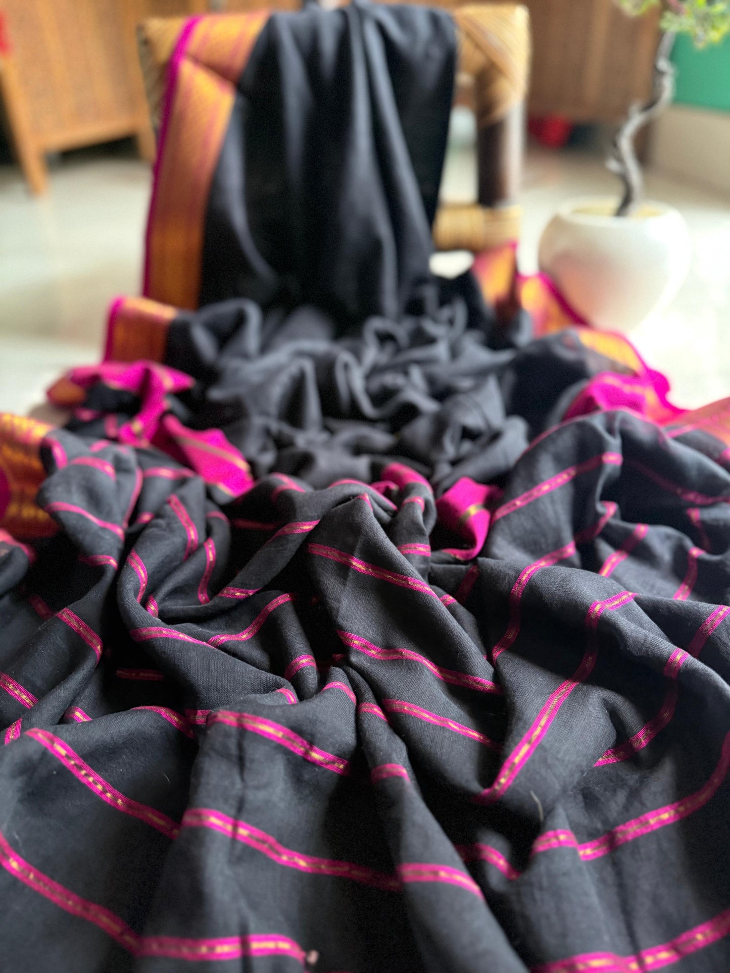 Beautiful Cotton Mulmul  Saree