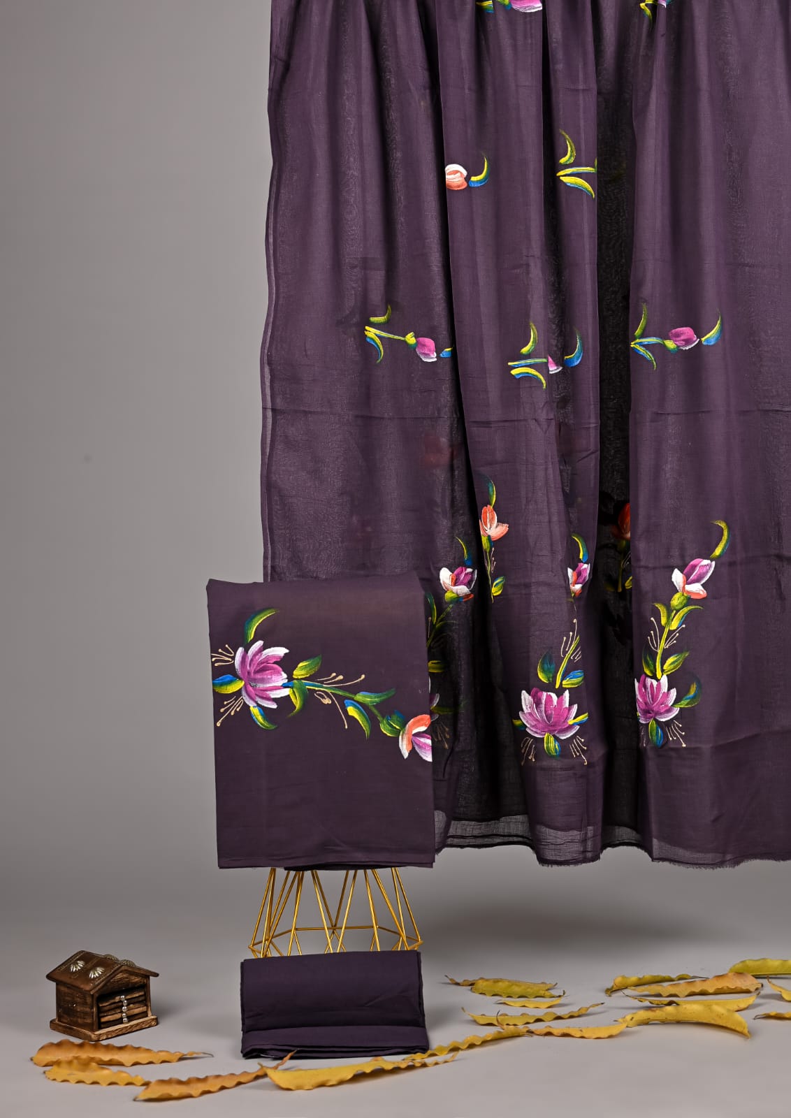 Exclusive new hand block printed cotton suits with cotton duptta