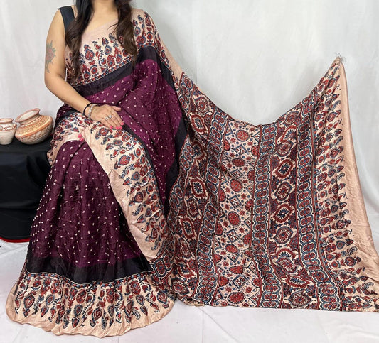 Pure Modal Silk Saree with blouse
