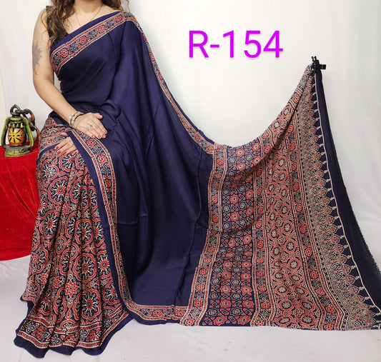 Pure Modal Silk Saree with blouse