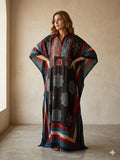 Pure Modal Silk Handblock Printed Kaftans Stitched suit