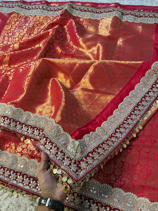 Banarasi Tissue Silk Saree With Blouse