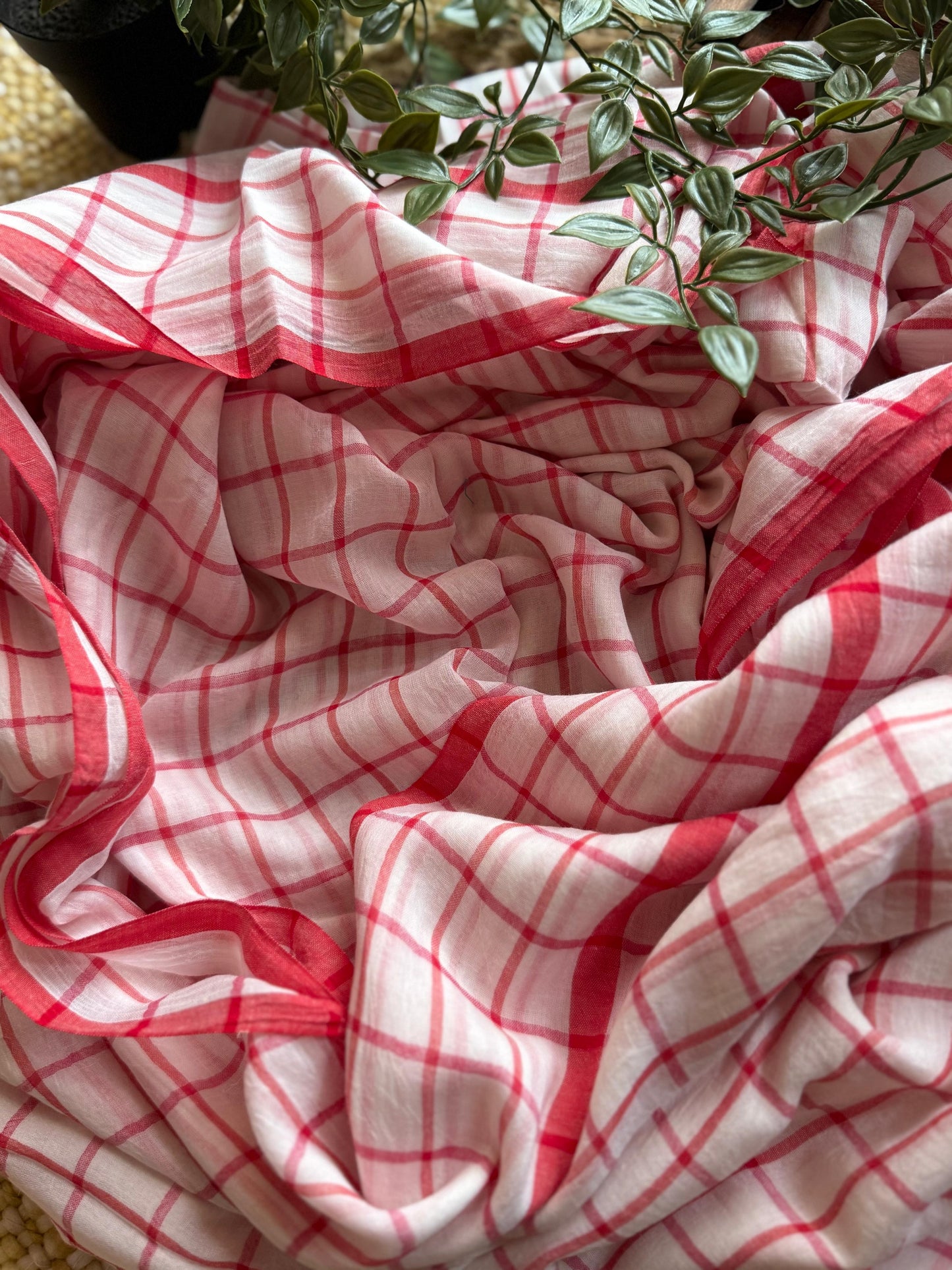 Beautiful Cotton Mulmul  Saree