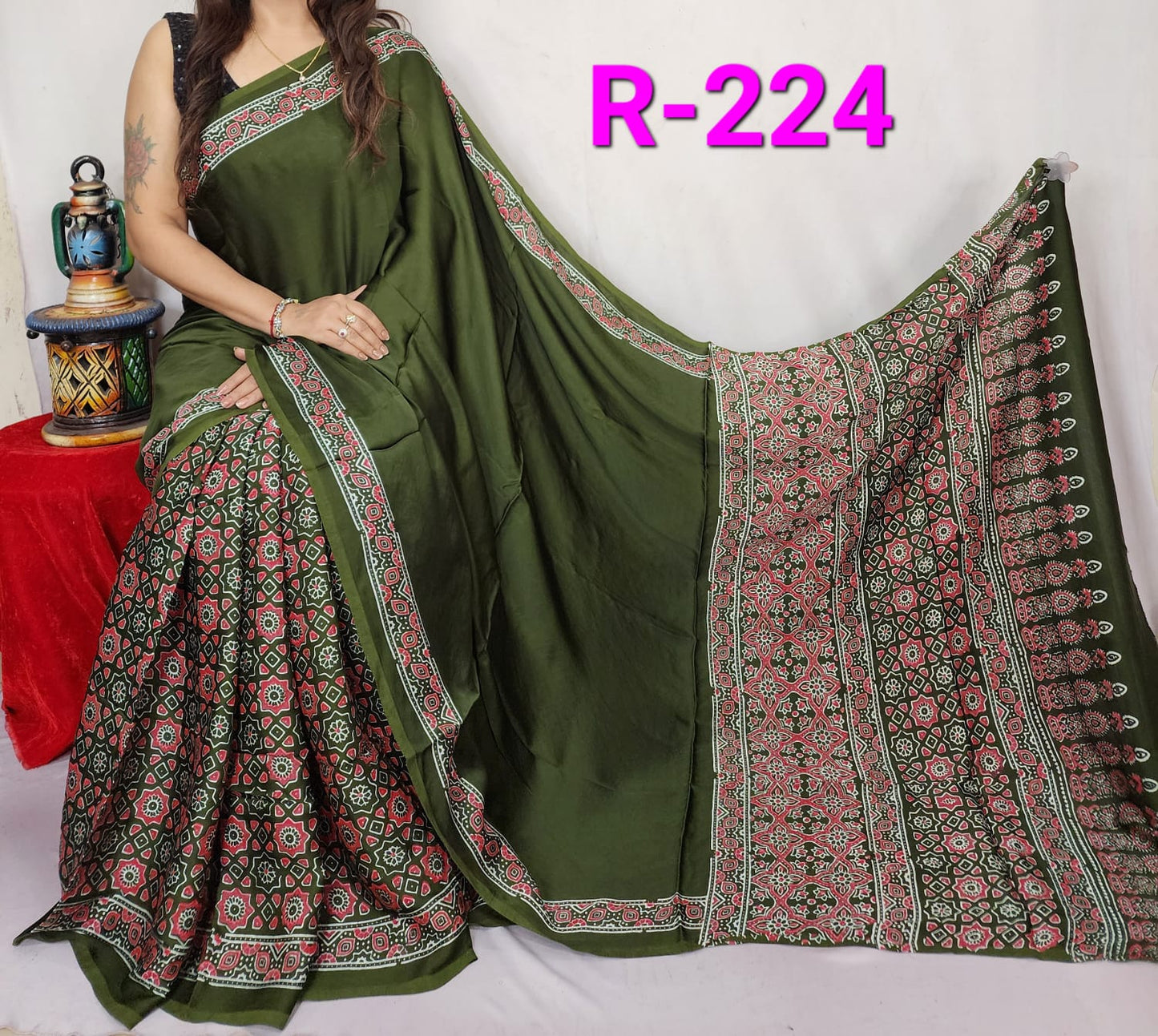 Pure Modal Silk Saree with blouse