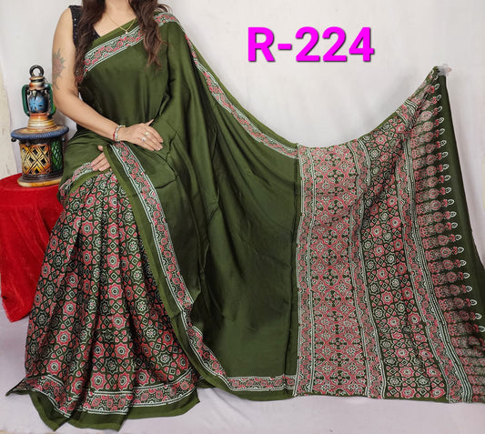 Pure Modal Silk Saree with blouse
