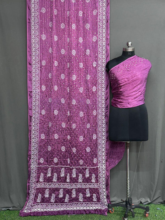 Pure Modal Silk Saree with blouse