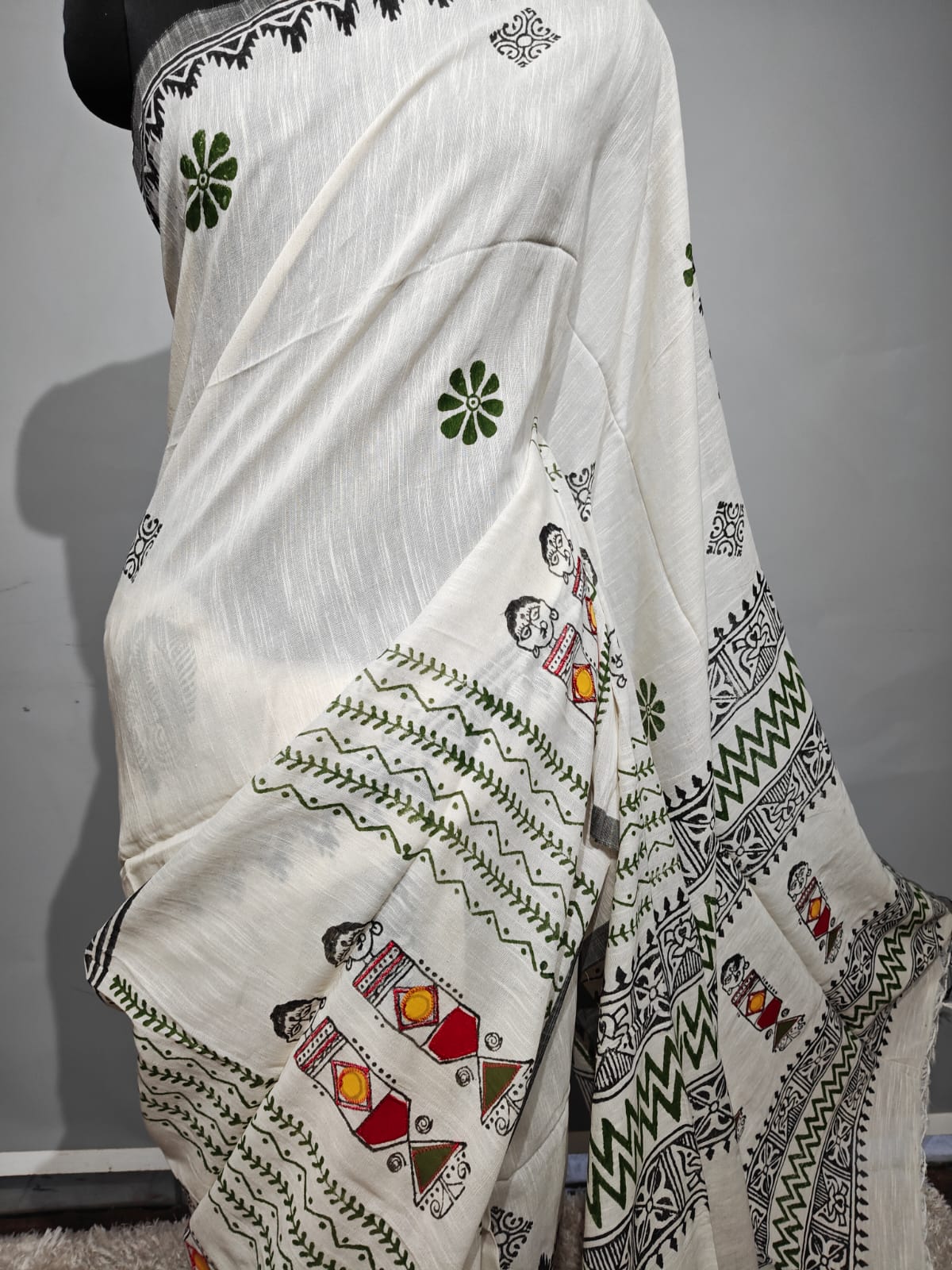 khaddi Cotton Silk Saree