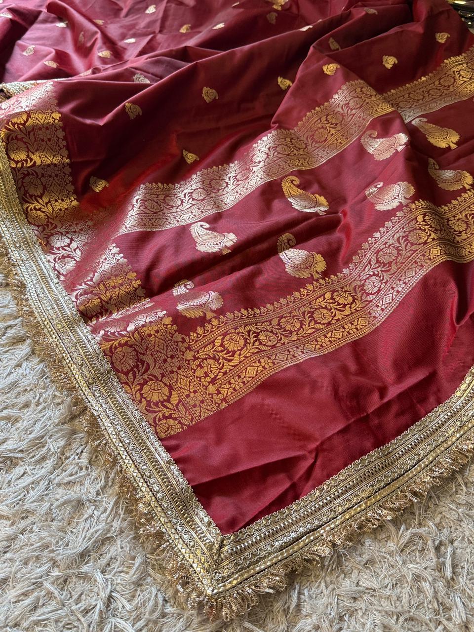 Banarasi Semi katan Soft Silk Saree